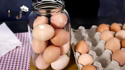 (ویدئو) نحوه کنسرو کردن تخم مرغ برای وضعیت های بحرانی