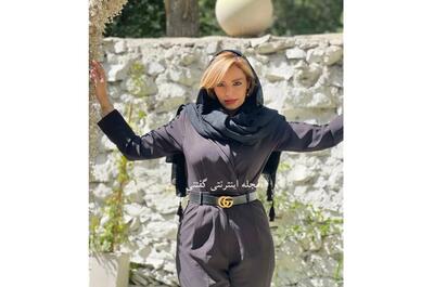 تیپ تابستانی سپیده خداوردی با کت و دامن در شیراز + عکس