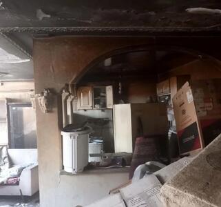 زیر زمین یک واحد مسکونی در حیدر آباد کرج طعمه حریق شد