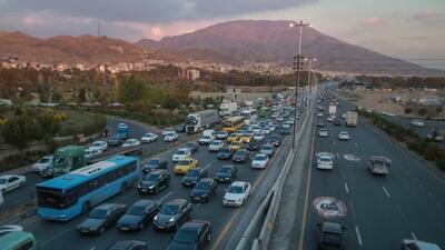 وضعیت جاده‌ها| آزادراه تهران - کرج - قزوین زیر ترافیک سنگین