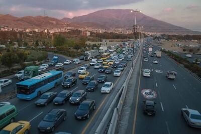 وضعیت جاده‌ها / ترافیک سنگین در آزادراه‌های تهران