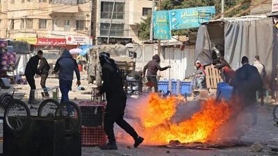 درگیری مبارزان مقاومت و نظامیان صهیونیست در جنوب «جنین»