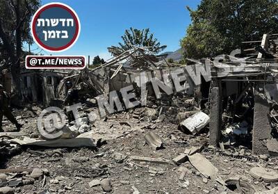 تخریب پادگان ارتش اسرائیل در پی حمله موشکی حزب الله - تسنیم