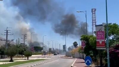 اصابت موشک به مقر تیپ ۷۶۹ ارتش اسرائیل + فیلم