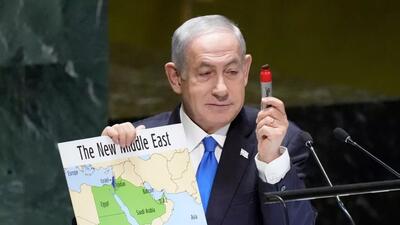 (ویدئو) نتانیاهو دوباره نقشه به دست شد