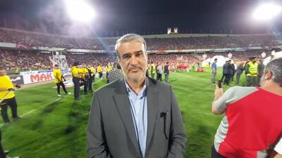 اختصاصی/ مصاحبه منصور قنبرزاده پس از پایان بازی پرسپولیس و مس رفسنجان