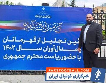 عکس| قدرت‌نمایی و قهرمانی قوی‌ترین مرد ایران در ازبکستان - پارس فوتبال | خبرگزاری فوتبال ایران | ParsFootball