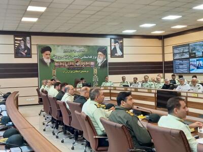 بررسی آخرین وضعیت انتظامی، امنیتی و ترافیکی در قرارگاه روح الله با حضور سردار رادان