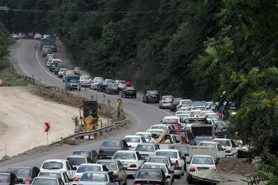 ترافیک نیمه سنگین در جاده چالوس و آزادراه تهران به شمال