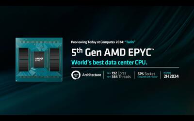 تراشه‌های «تورین» AMD نیمه دوم سال عرضه می‌شوند؛ پشتیبانی از حداکثر 192 هسته Zen 5 در سرورها
