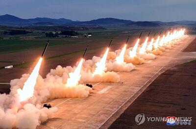 (تصاویر) عکس‌های ویژه شلیک موشک‌های کره شمالی به سوی کره جنوبی!