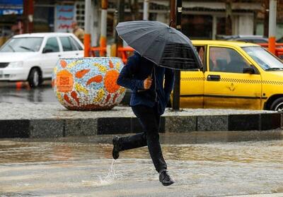 رگبار باران در برخی استان‌های کشور