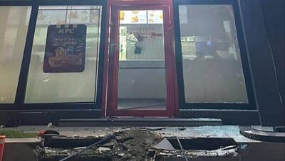 (ویدئو) حمله به رستوران آمریکایی کی‌اف‌سی در بغداد