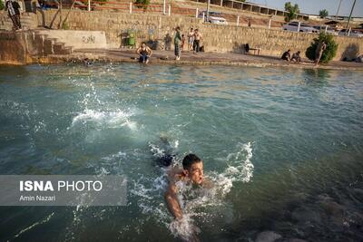 (تصاویر) شنا در علی کله