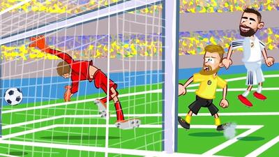 انیمیشن طنز بازی رئال مادرید 2-0 دورتموند