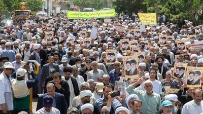 راهپیمایی مردم ورامین به مناسبت ۱۵ خرداد