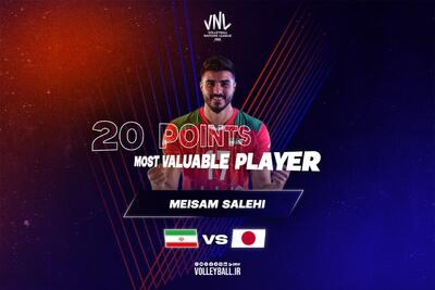 آمار بازی والیبال ایران و ژاپن| درخشش بی فایده صالحی