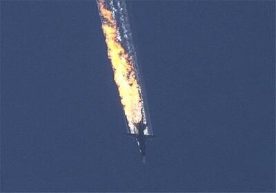 ببینید | ولین تصاویر از سقوط هواپیمای نظامی ترکیه