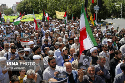 عکس/ راهپیمایی قیام خونین ۱۵ خرداد در قم