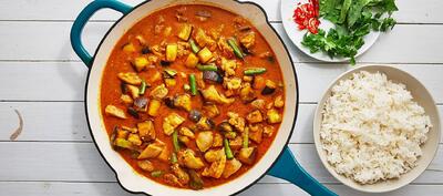 طرز تهیه خورش کاری هندی با مرغ / درست کردن یک غذای هندی تند خوشمزه