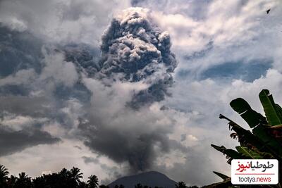 (ویدئو) لحظه هولناک فوران وحشتناک آتشفشان کوه اندونزی