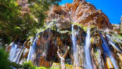 آبشارِ زیبای مارگون شیراز + فیلم