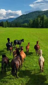 اسب های وحشی قرقیزستان