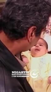 فیلم ذوق مهران مدیری از واکنش دل ضعف کُن یک نوزاد به صحبت های او
