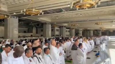 حضور مسلمانان در شهر مکه در ایام حج + فیلم