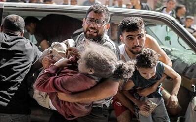 بمباران اردوگاه آوارگان نصیرات در غزه