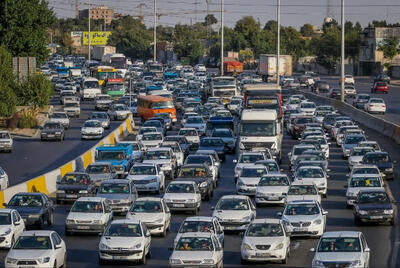 ترافیک پرحجم در آزادراه قزوین – کرج