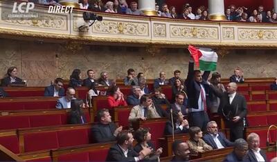 اهتزاز دوباره پرچم فلسطین در این کشور اروپایی!