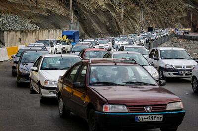 ترافیک سنگین در محور کندوان به سمت تهران-کرج