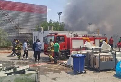 ‌وقوع آتش‌سوزی و انفجار‌های گسترده در شهرک کاسپین قزوین