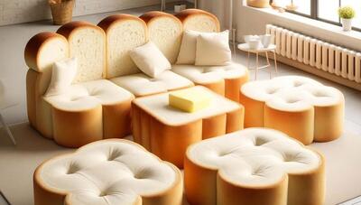 مبل‌های نان تست: جایی نرم و دوست داشتنی برای استراحت! (عکس)
