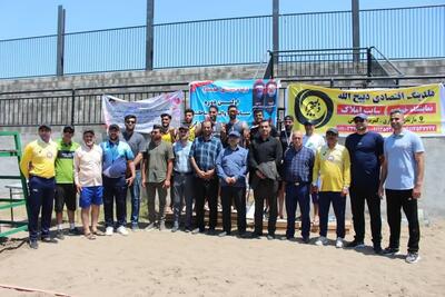 پایان نخستین دوره مسابقات والیبال ساحلی کارگران در ساری
