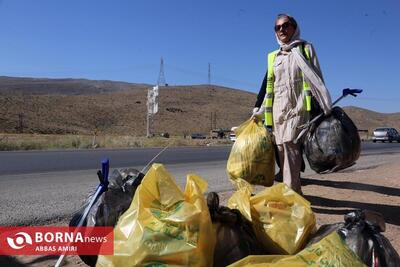پاکسازی ورودی شهر شیراز به مناسبت هفته محیط زیست