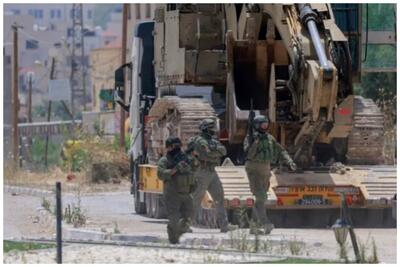 حمله نیروهای اسرائیل به مناطقی در کرانه باختری