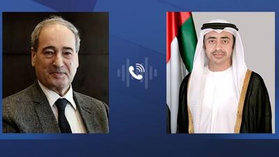 وزیران خارجه امارات و سوریه تلفنی رایزنی کردند