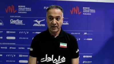 صحبت‌های پیمان اکبری سرمربی تیم ملی والیبال ایران پس از دیدار مقابل ترکیه