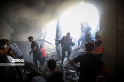 اسرائیل مرکز غزه را به خاک و خون کشید