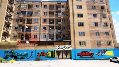 اجرای ۶۰۰ مترمربع نقاشی و دیوارنگاری در شهرکرد