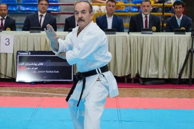 ببینید | حضور جالب کیوان ساکت در مسابقات کاراته