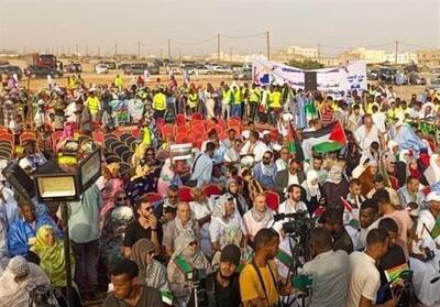 تظاهرات ضدصهیونیستی شهروندان موریتانی - تسنیم