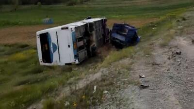 حادثه رانندگی در محور ورزقان - مس سونگون ۸ کشته و مصدوم برجای گذاشت