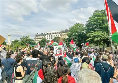 فرانسوی‌ها باز هم علیه صهیونیست‌ها به خیابان آمدند 