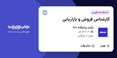 استخدام کارشناس فروش و بازاریابی در پلیمر پیشرفته دانا