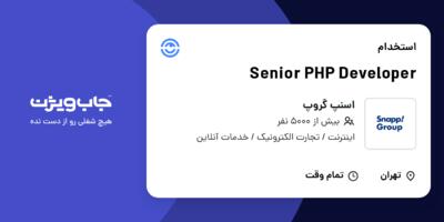 استخدام Senior PHP Developer در اسنپ گروپ