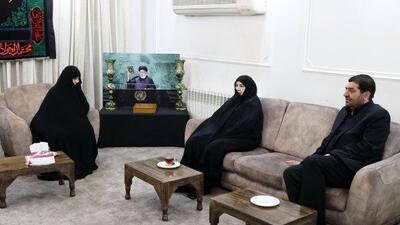 مخبر در دیدار با خانواده رئیسی: شهید رئیسی برای گره‌گشایی از مشکلات کشور شب از روز نمی‌شناخت