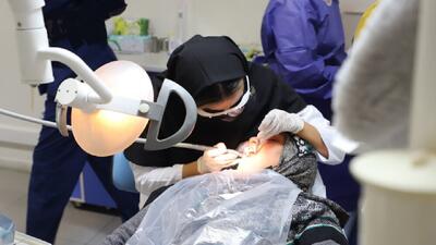 اجرای طرح جهادی خدمات دندانپزشکی در منطقه غرب شهرکرد
